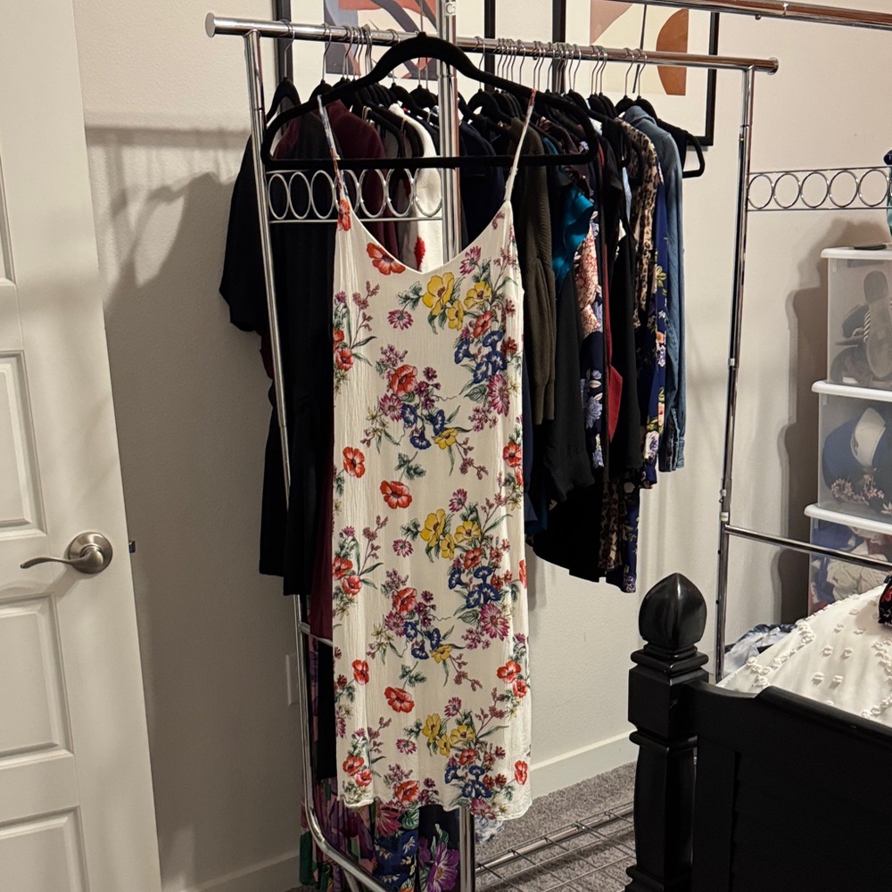 Express White Floral Dress